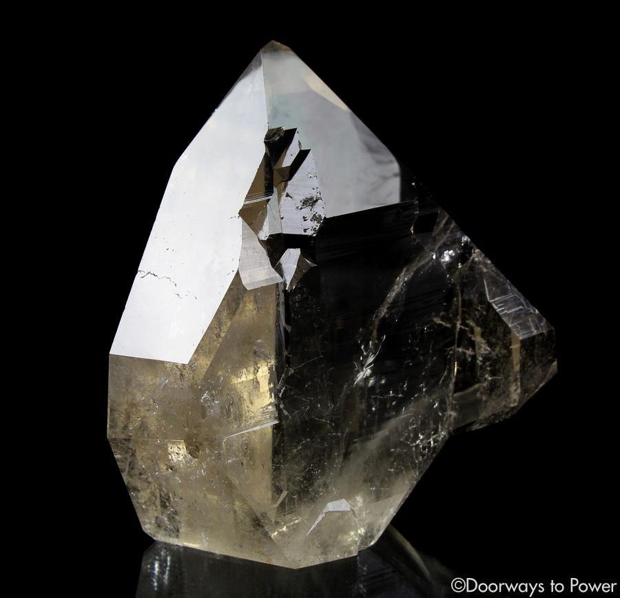 Citrine Quartz Lightbrary Crystal Sculpture