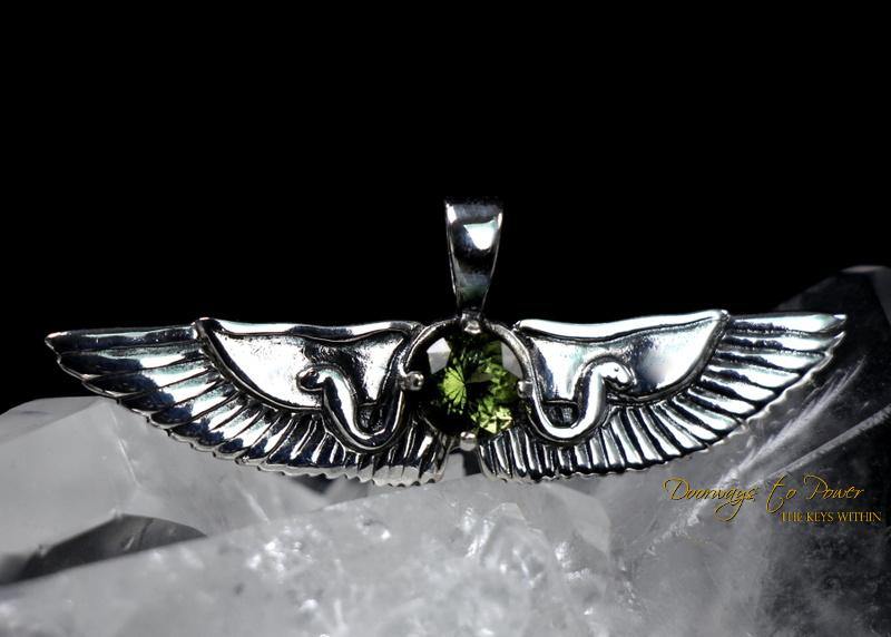 Isis Pendant with Moldavite 