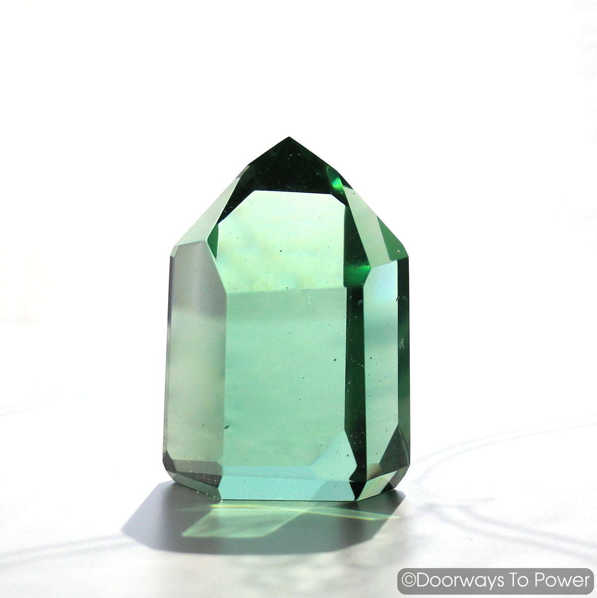 John of God Blessed Casa Crystal Point Green Obsidian 