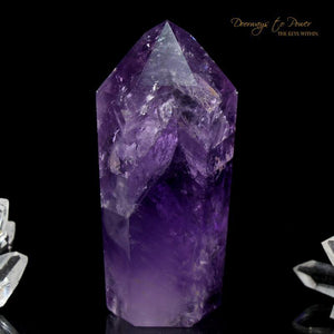 Amethyst Phantom Quartz Devic Temple Crystal Point