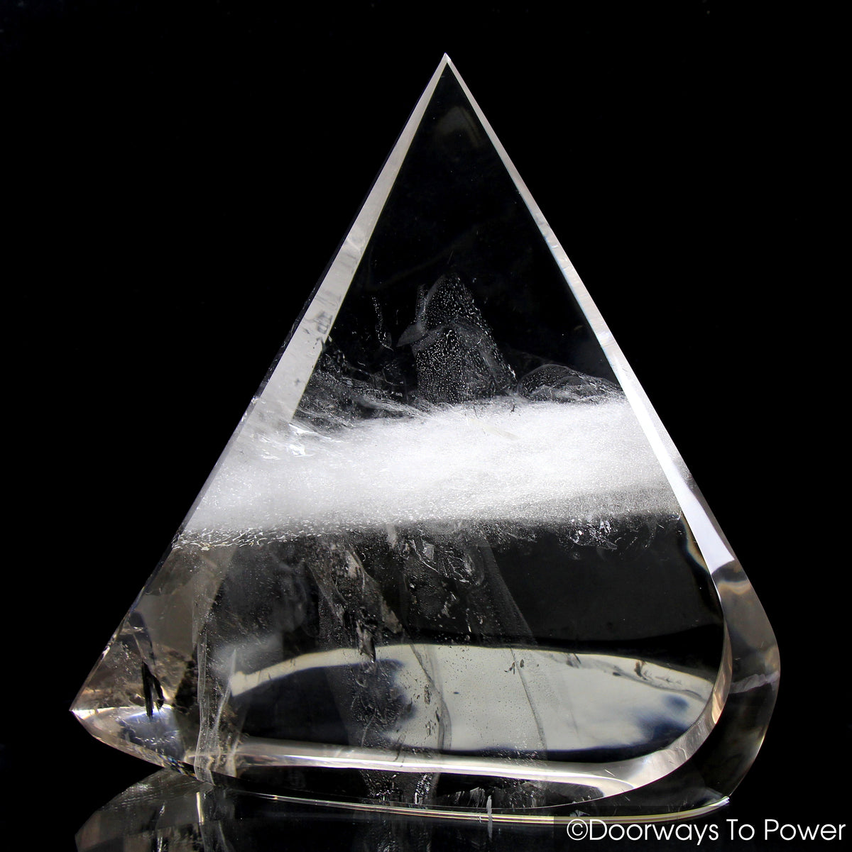 John of God Triangle Quartz Casa Crystal Sculpture 'Ascension' As Above, So Below 