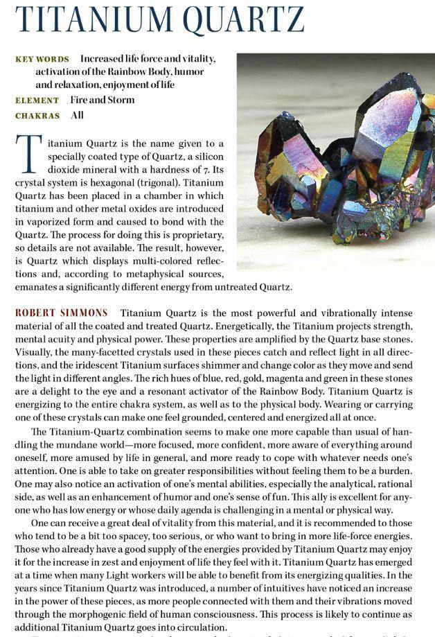 Titanium Aura Quartz Properties