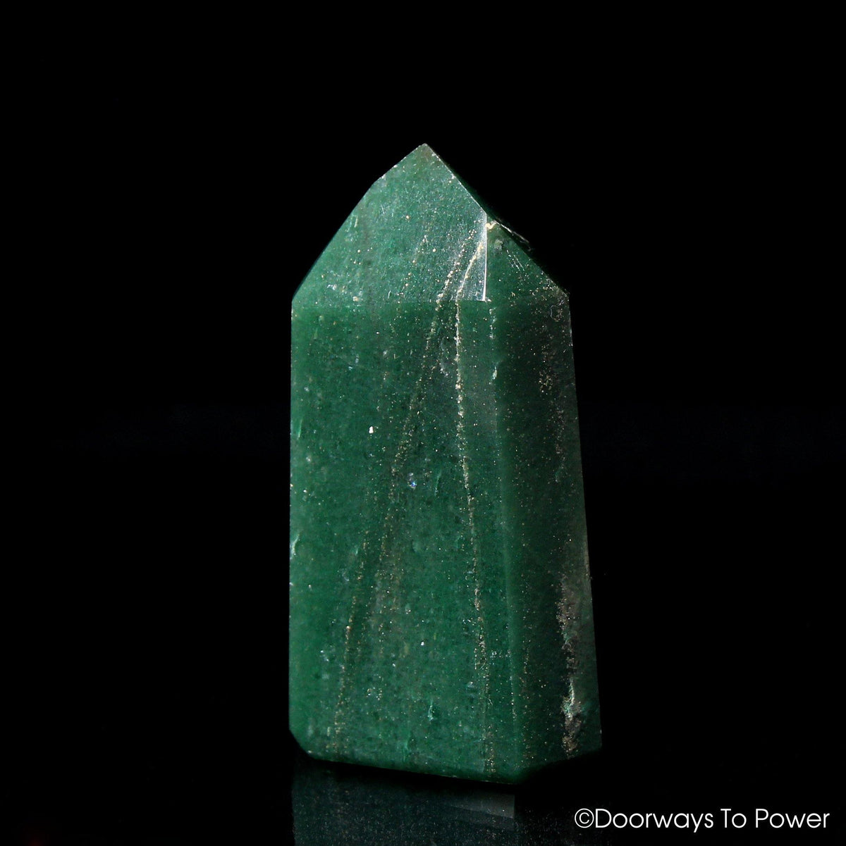 John of God Casa Crystal Green Aventurine & Pyrite Channeler
