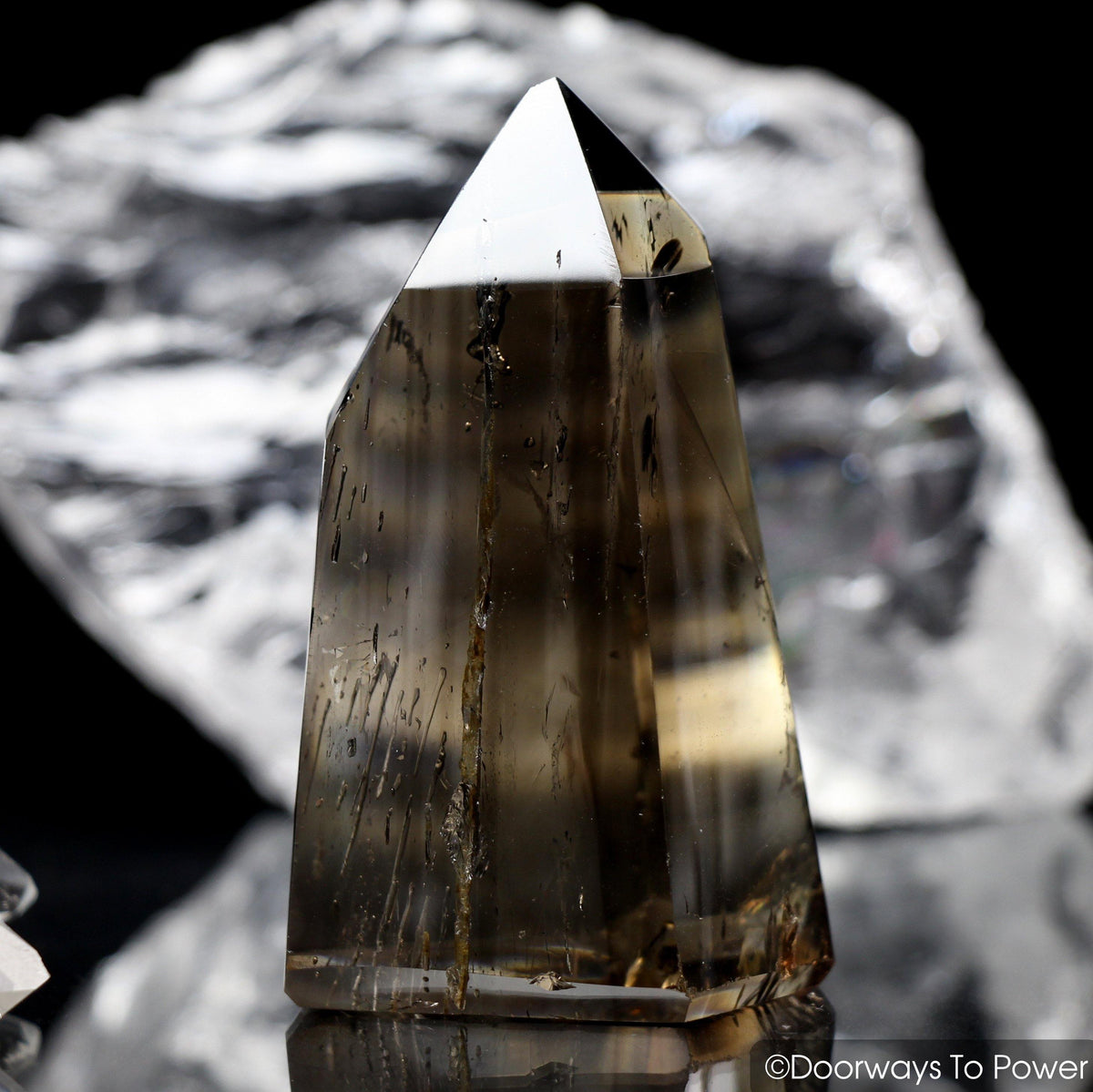 John of God Smoky Quartz Isis Crystal Point 'Grounding & Protection'