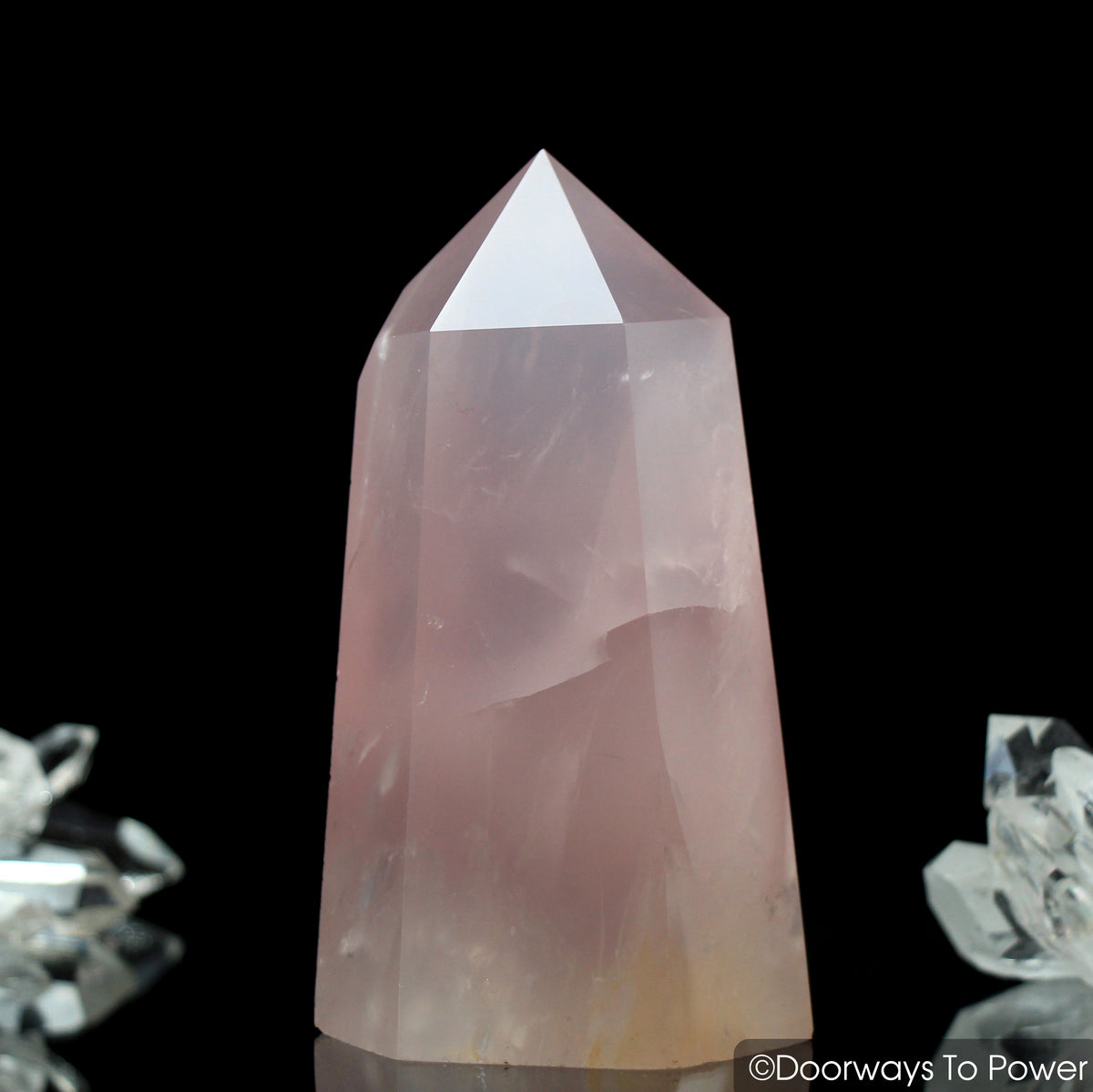 John of God Crystal Rose Quartz Casa Crystal Generator Point 'Manifest Spirit Isis'