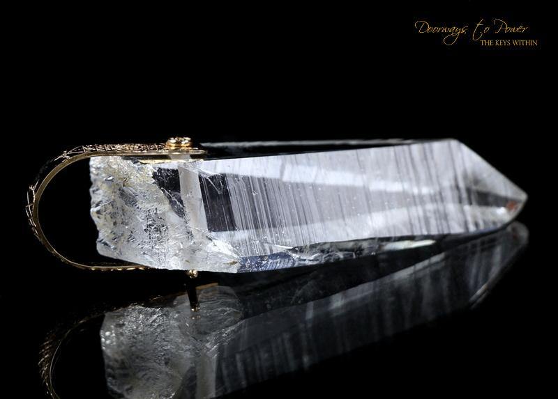 Lemurian Light Language Pendant 14k