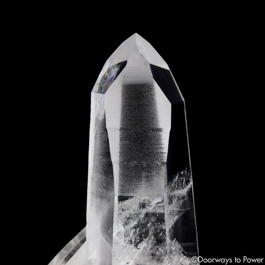 Lemurian Penetrator Quartz Temple Heart Dow Master Crystal 'Black Butterfly'
