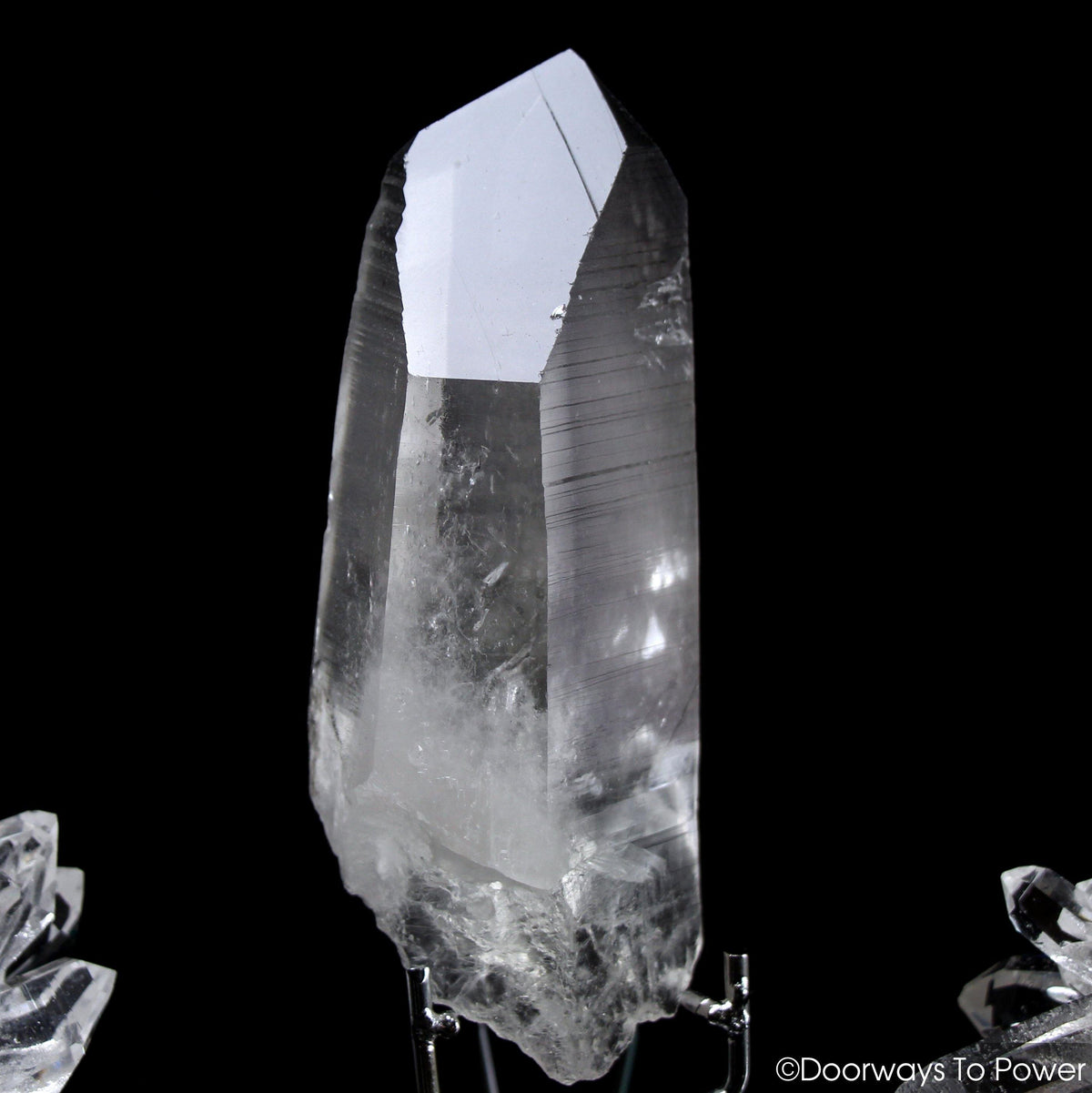 Black Phantom Lemurian Record Keeper Quartz DOW Crystal 