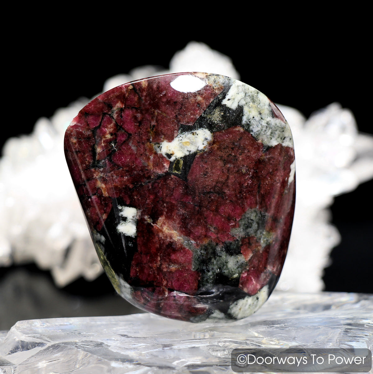 Eudialyte Aegirine Polished & Tumbled Palm Stone Crystal