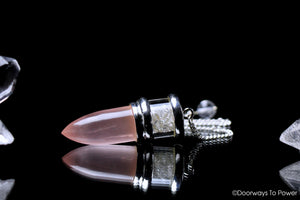 Rose Quartz & Herkimer Diamonds Pendulum Dowsing