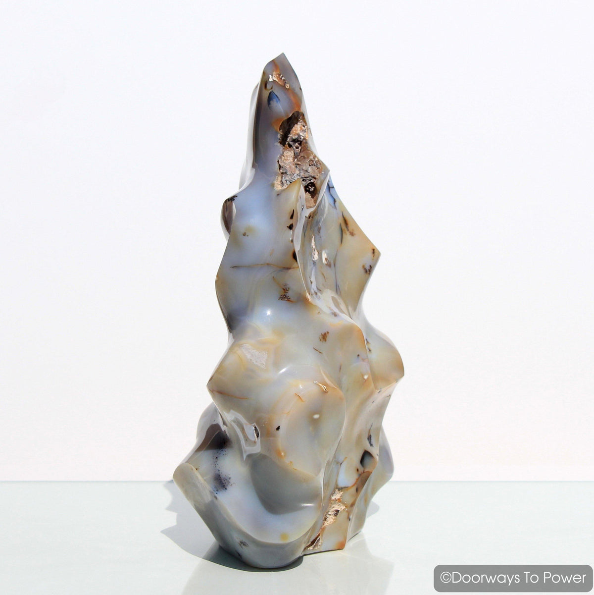 Shantilite Crystal Sculpture & Altar Stone 'Divine Peace' Shanti Light