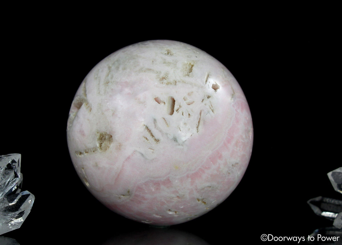 Pink Mangano Calcite Crystal Sphere 'The Reiki Stone'