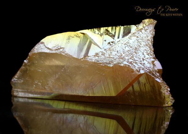 Golden Aura Lemurian Quartz Twin Record Keeper Crystal