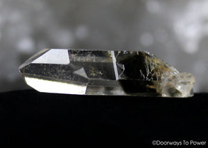 Brookite in Natural Quartz Point Record Keeper Synergy 12 Stone