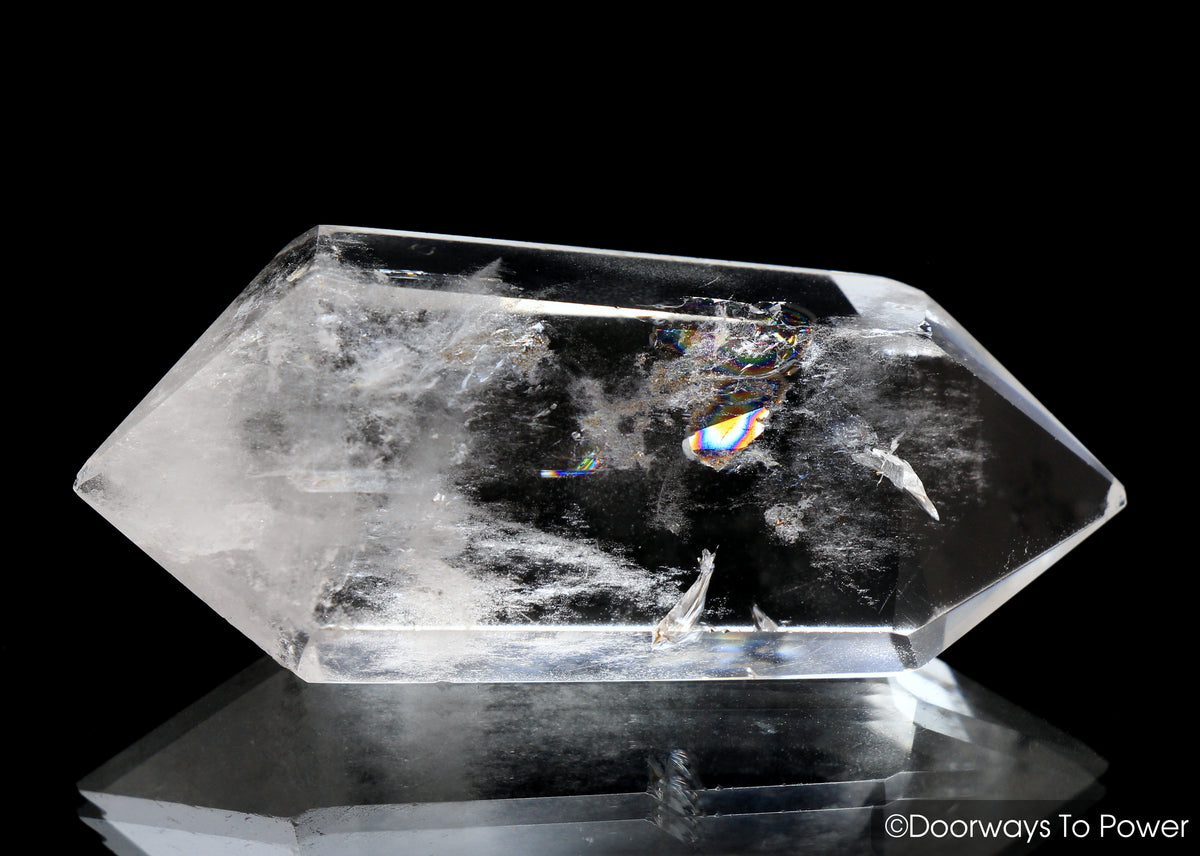 John of God Crystal Double Terminated Rainbow Quartz Casa Crystal Empathy Nick