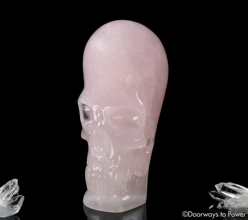 Rose Quartz Shaman Crystal Skull 'Luminosity ' Pure vibrational energy