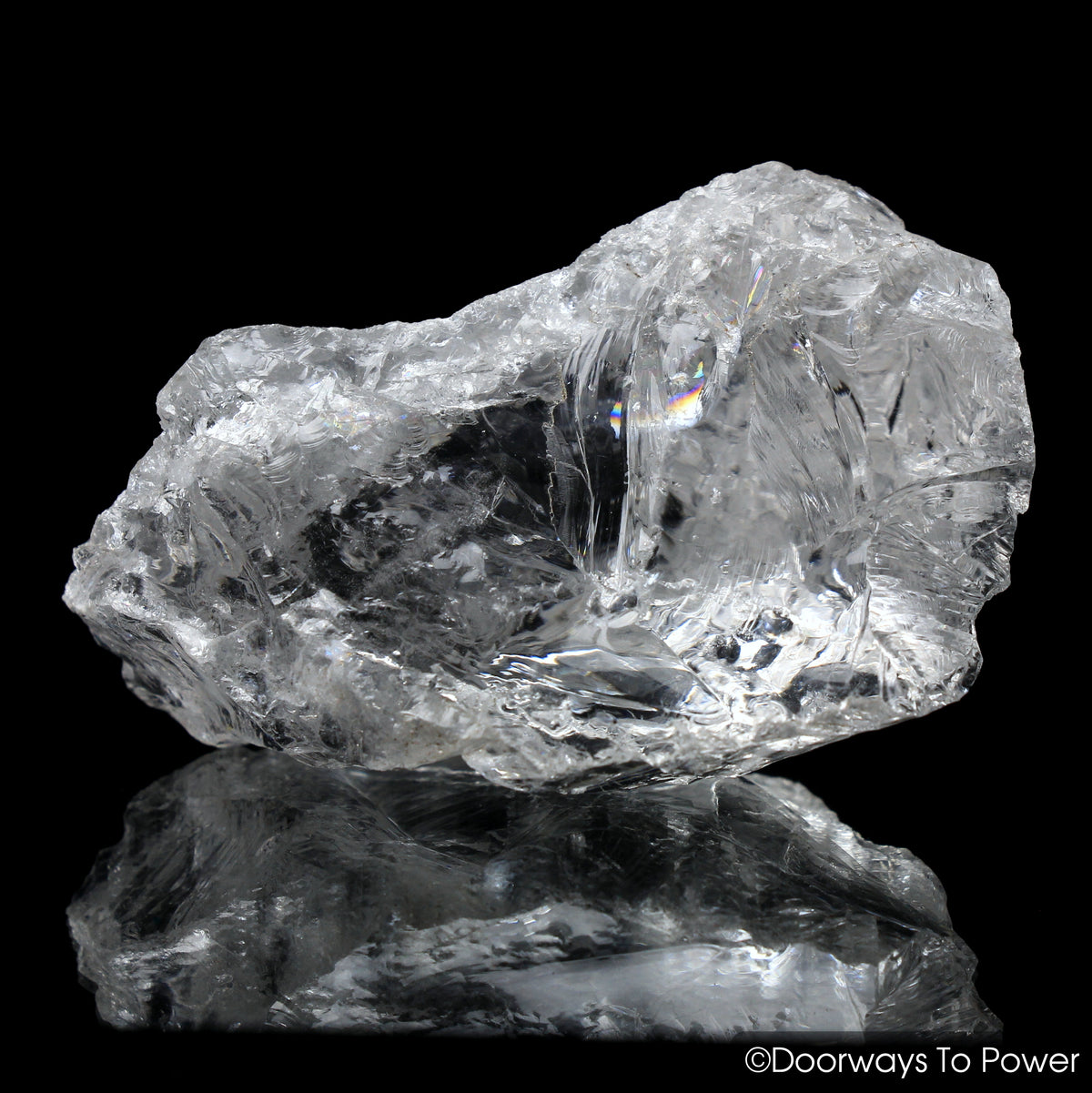 Satyaloka Clear Azeztulite Rainbow Quartz Master Record Keeper Starbrary Crystal