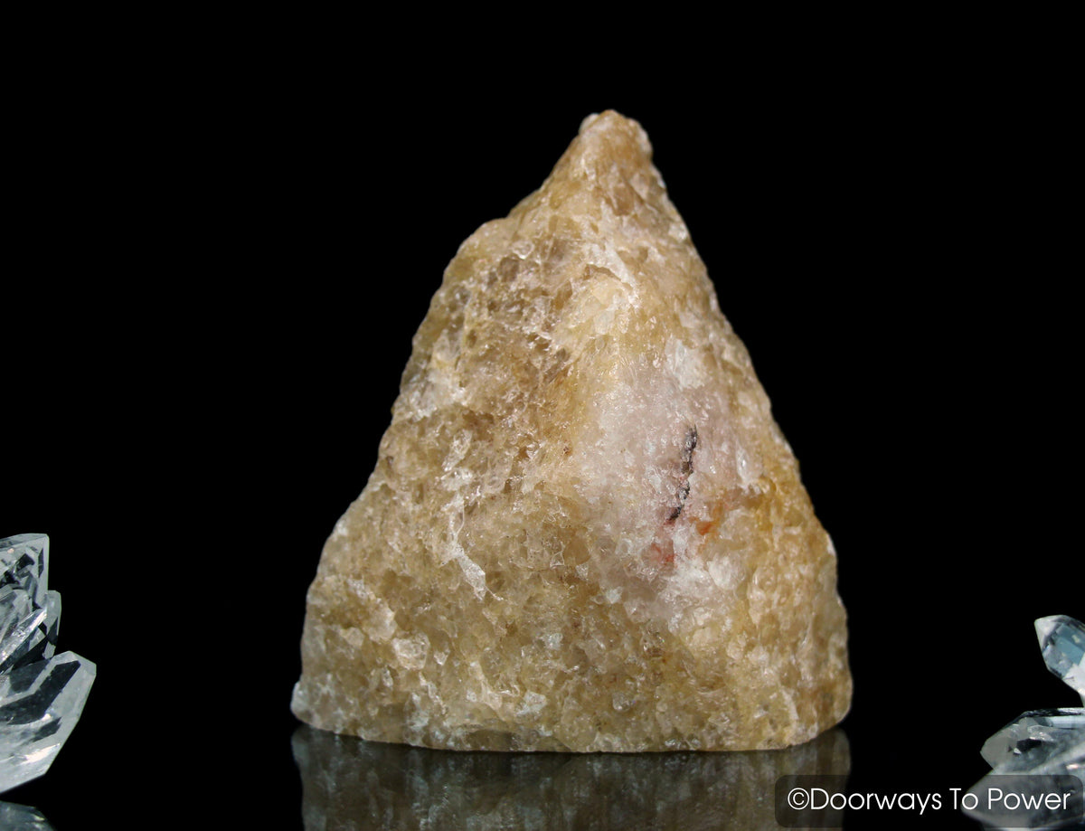 Himalaya Red Gold Azeztulite Crystal Altar Stone Azozeo Activated