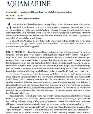 Aquamarine Metaphysical Properties