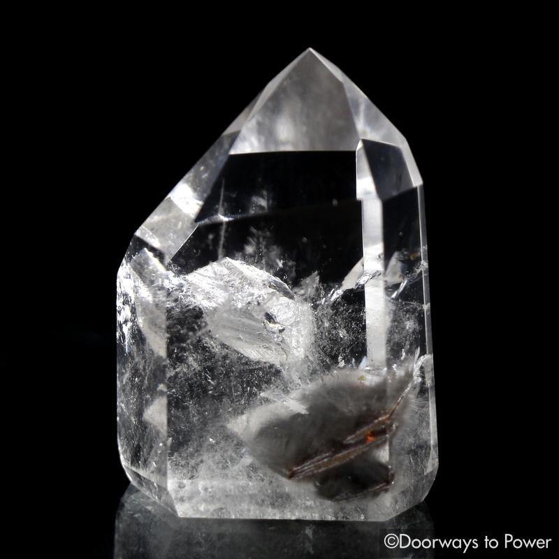 Brookite in Natural Manifestation Quartz Point