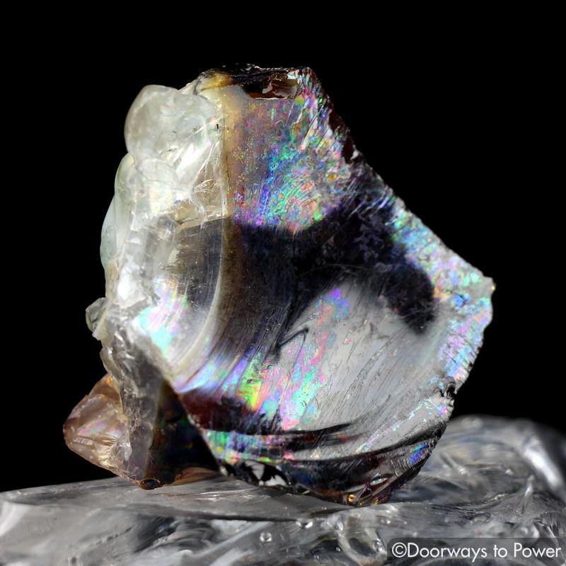 Rare Gem Smokey Earth Shaman Cosmic Ice Andara Crystal Bi Color