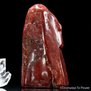 Red Fire Azeztulite Quartz Crystal Altar Stone