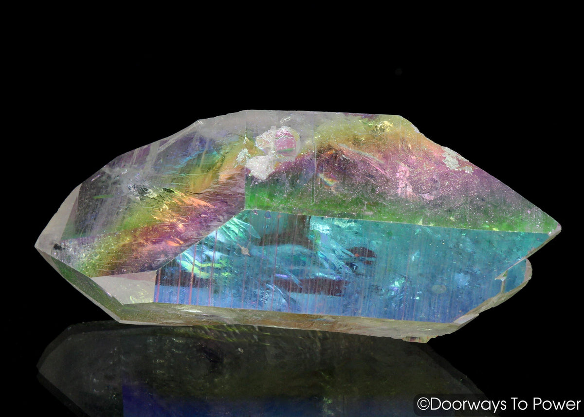 Angel Aura Lemurian Lightbrary Quartz Dow Record Keeper Crystal 