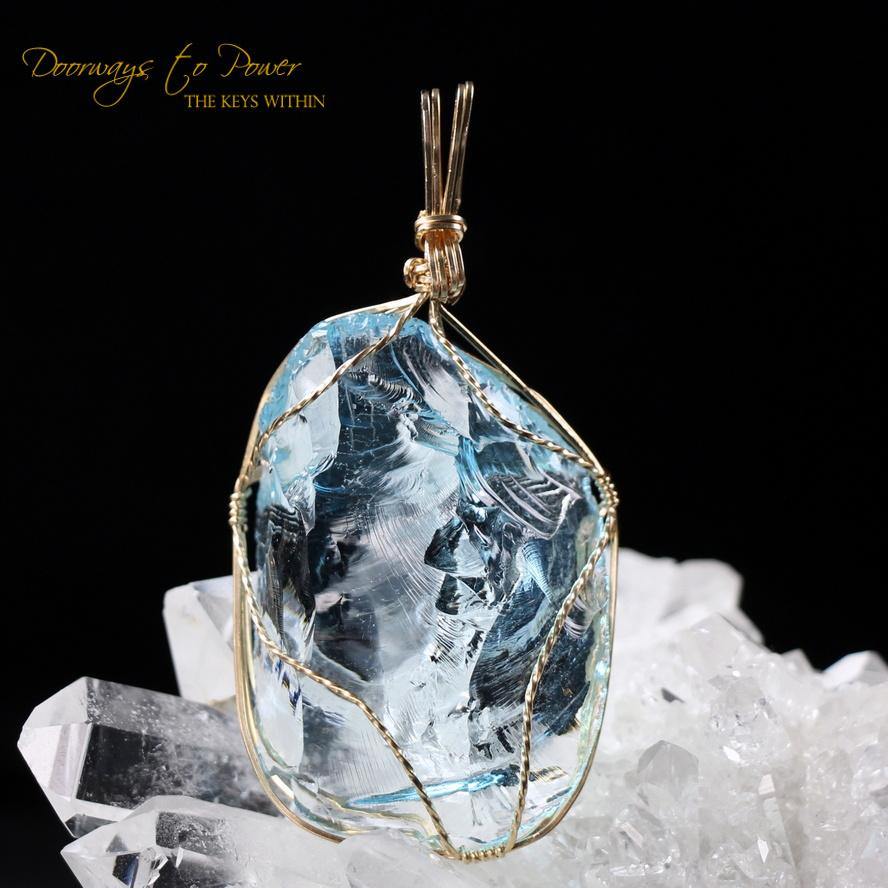 Galactic Oceanic Blue Sirius Andara Pendant