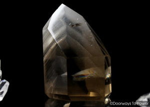 Golden Lemurian Phantom Manifestation Quartz Crystal 