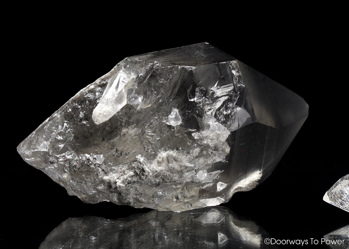 Smoky Black Phantom Lemurian Seed Quartz Inner Child Crystal 'The Protector'