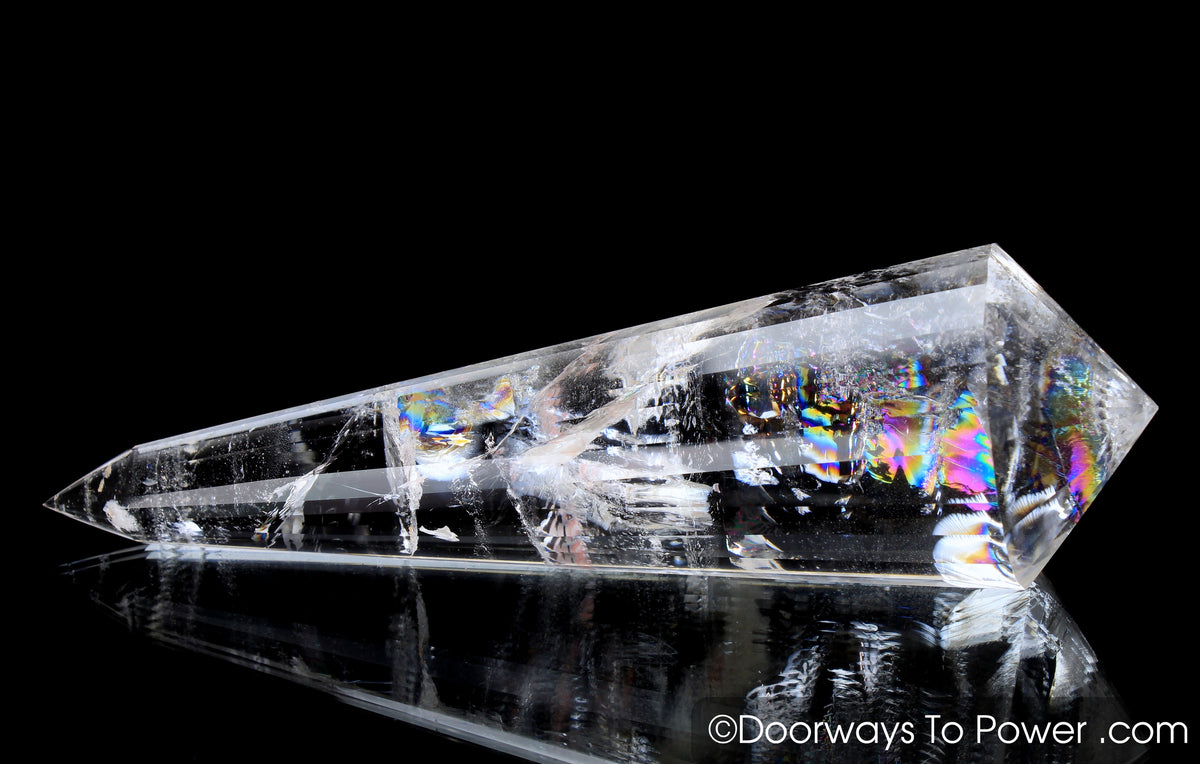 John of God Crystal 24 Sided Vogel Healing Wand 'Elevated Consciousness'