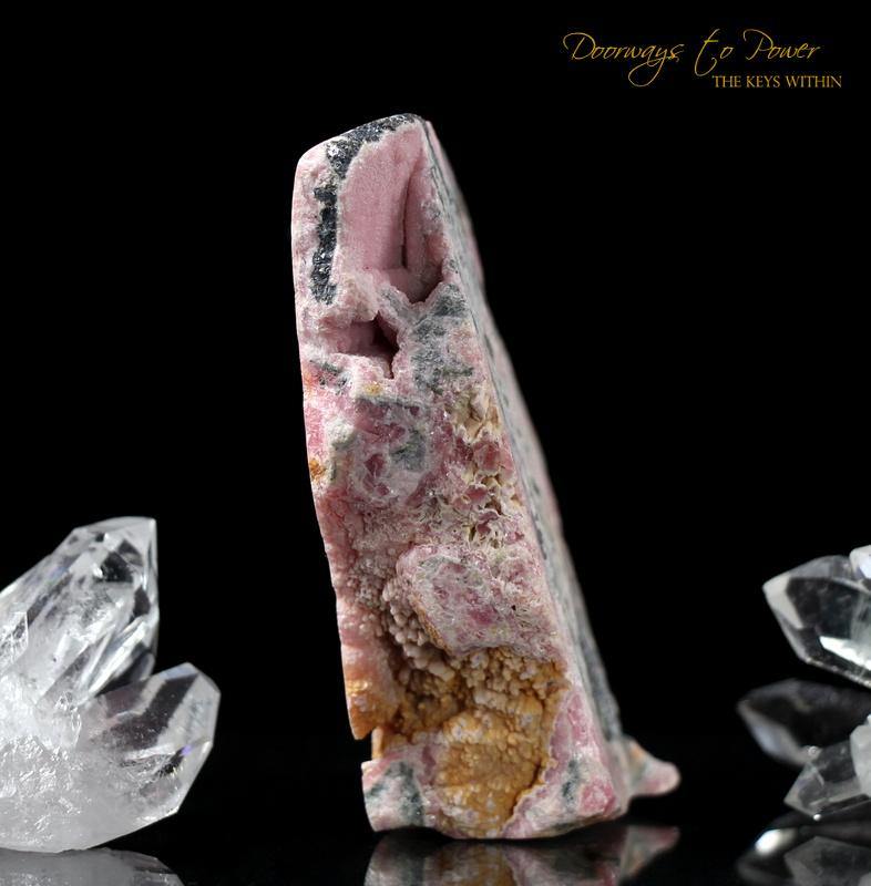 Rhodochrosite Crystal Altar Stone