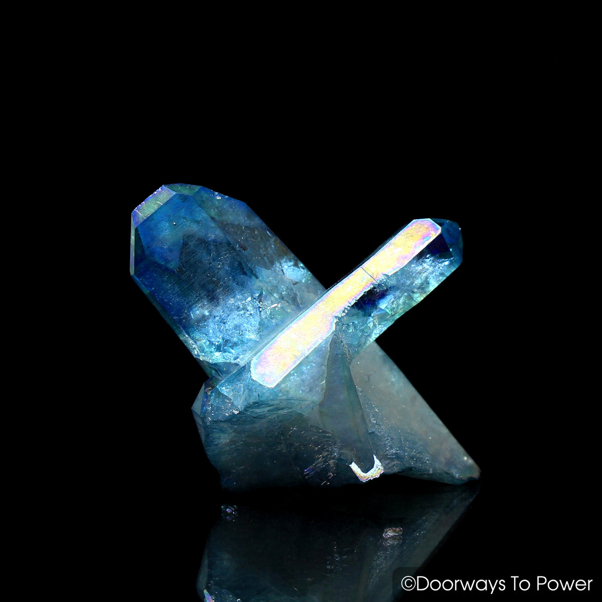 Aqua Aura Quartz Pleiaidian Starbrary Record Keeper Manifest Spirit Time Link Crystal