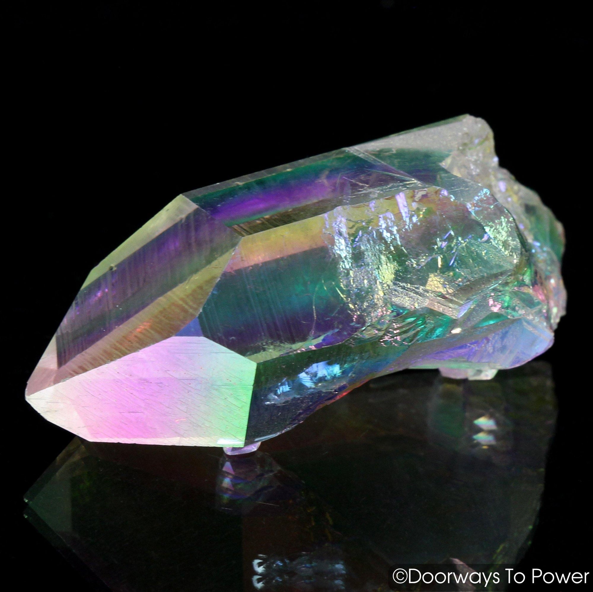 Angel Aura Colombian Lemurian Quartz Record Keeper Crystal 'Cherubim'