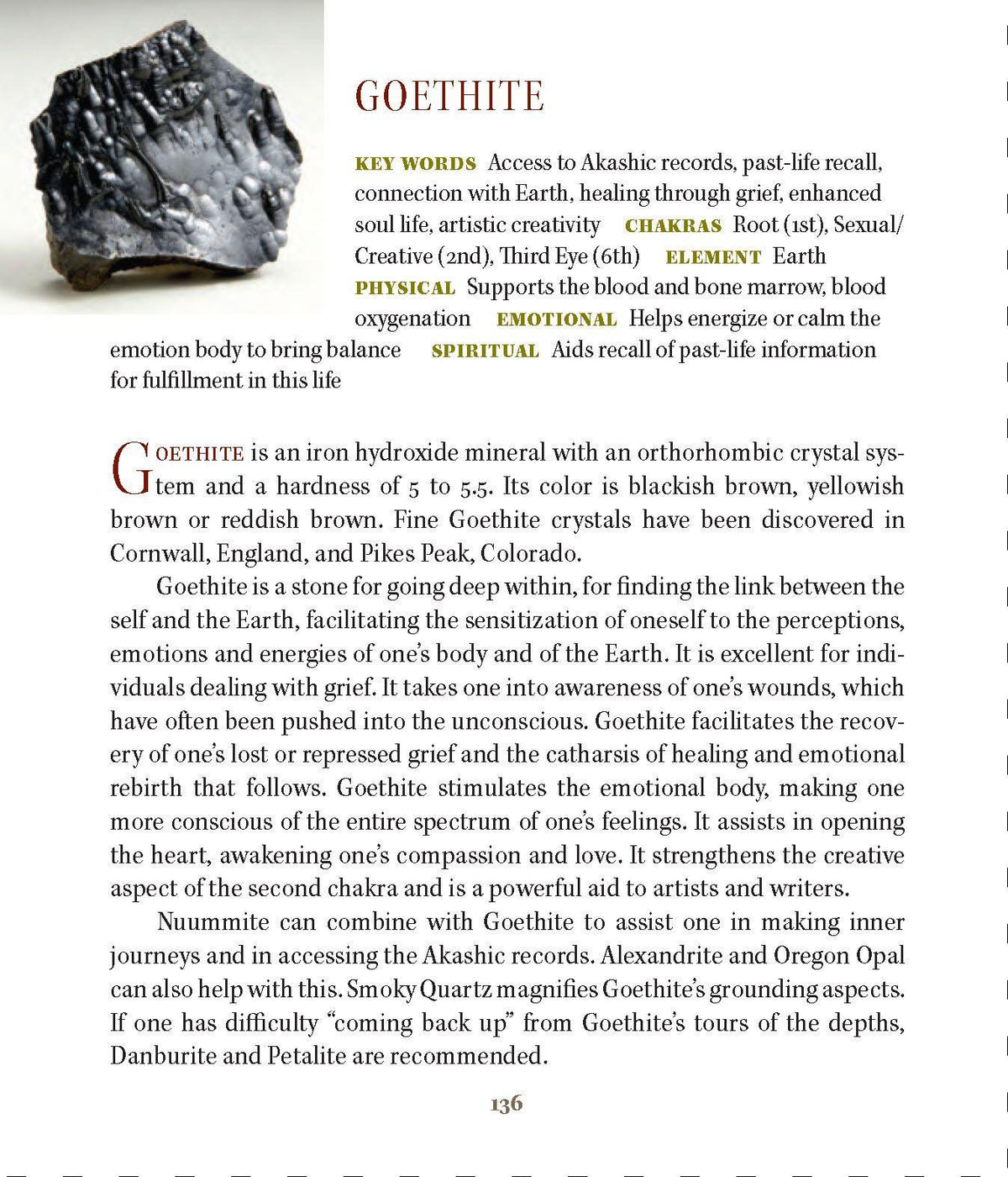 Goethite Metaphysical Properties