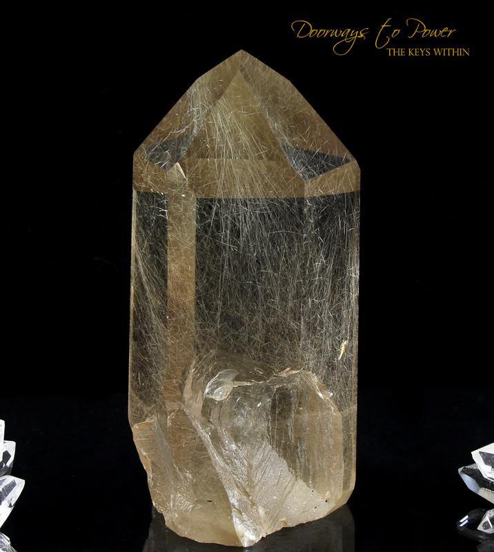 Golden Rutile Lemurian Quartz Point