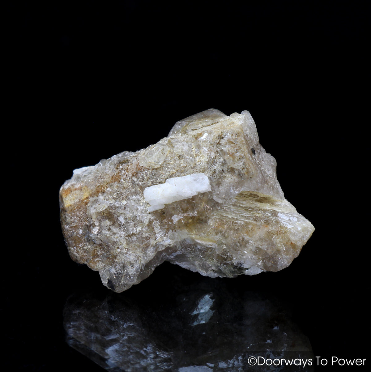 Golden Herderite Cluster