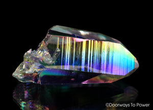 Angel Aura Colombian Lemurian Portal Time Link Record Keeper Crystal 'Cherubim'