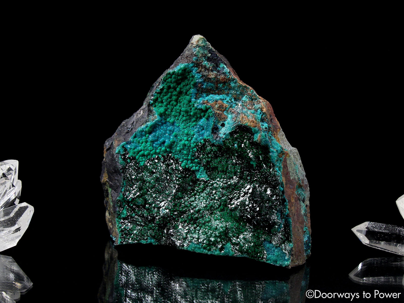 Dioptase Crystal Altar Stone A +