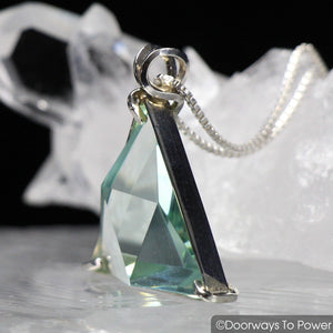 Green Obsidian Vogel Crystal Pendant