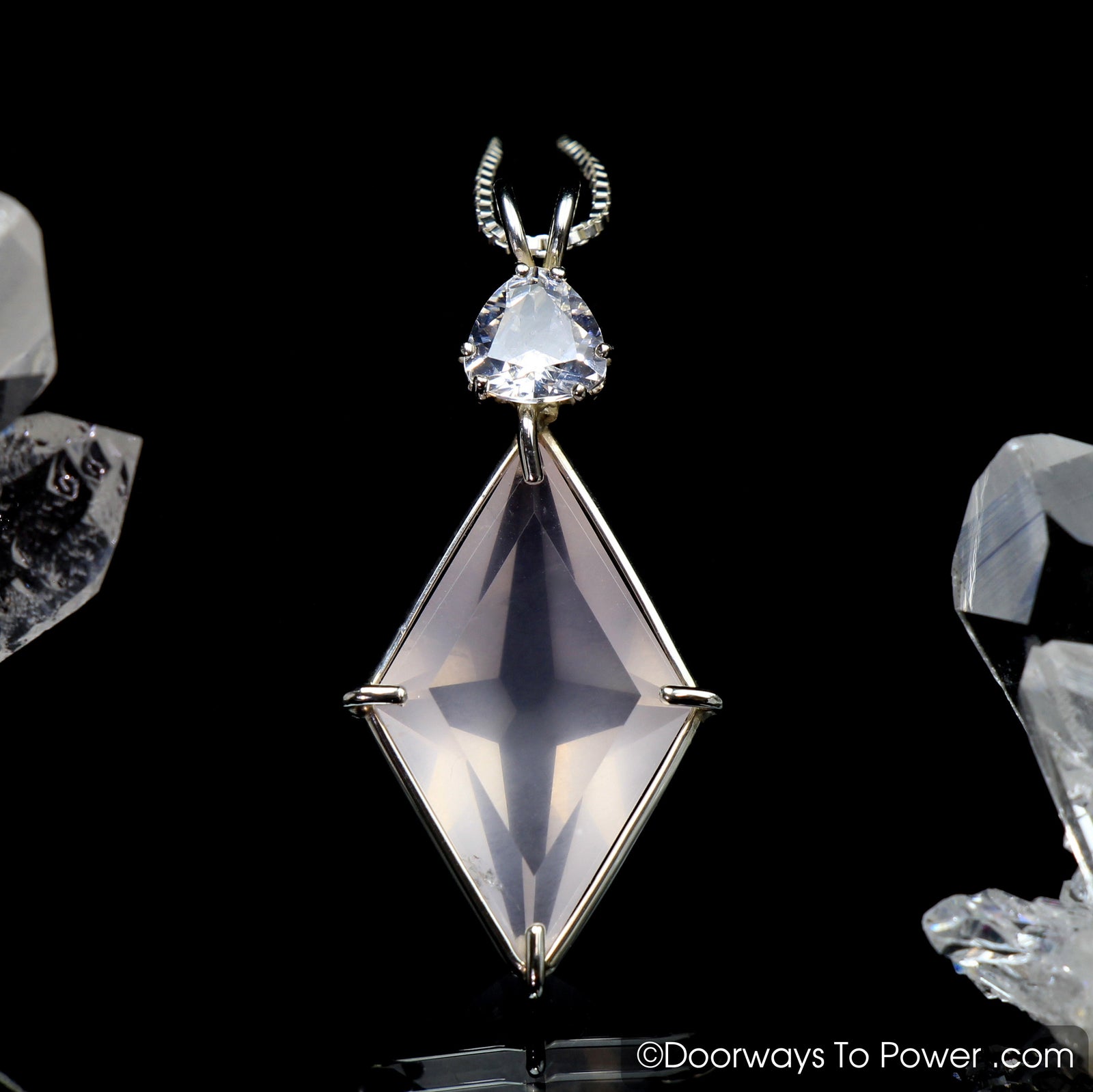 Rose Quartz Ascension Star Pendant