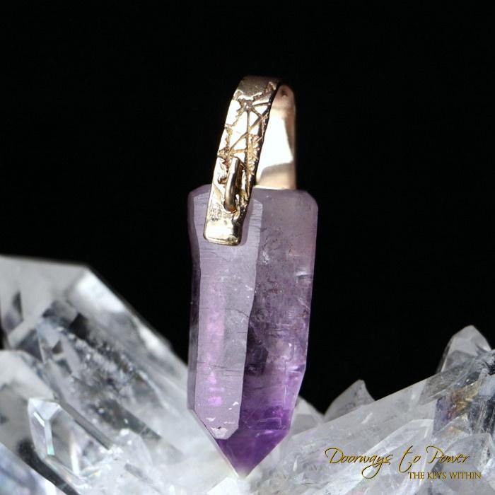 Violet Amethyst Light Language Pendant
