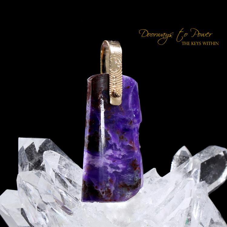 Sugilite Light Language Crystal Pendant™ 'Beacon of Light'