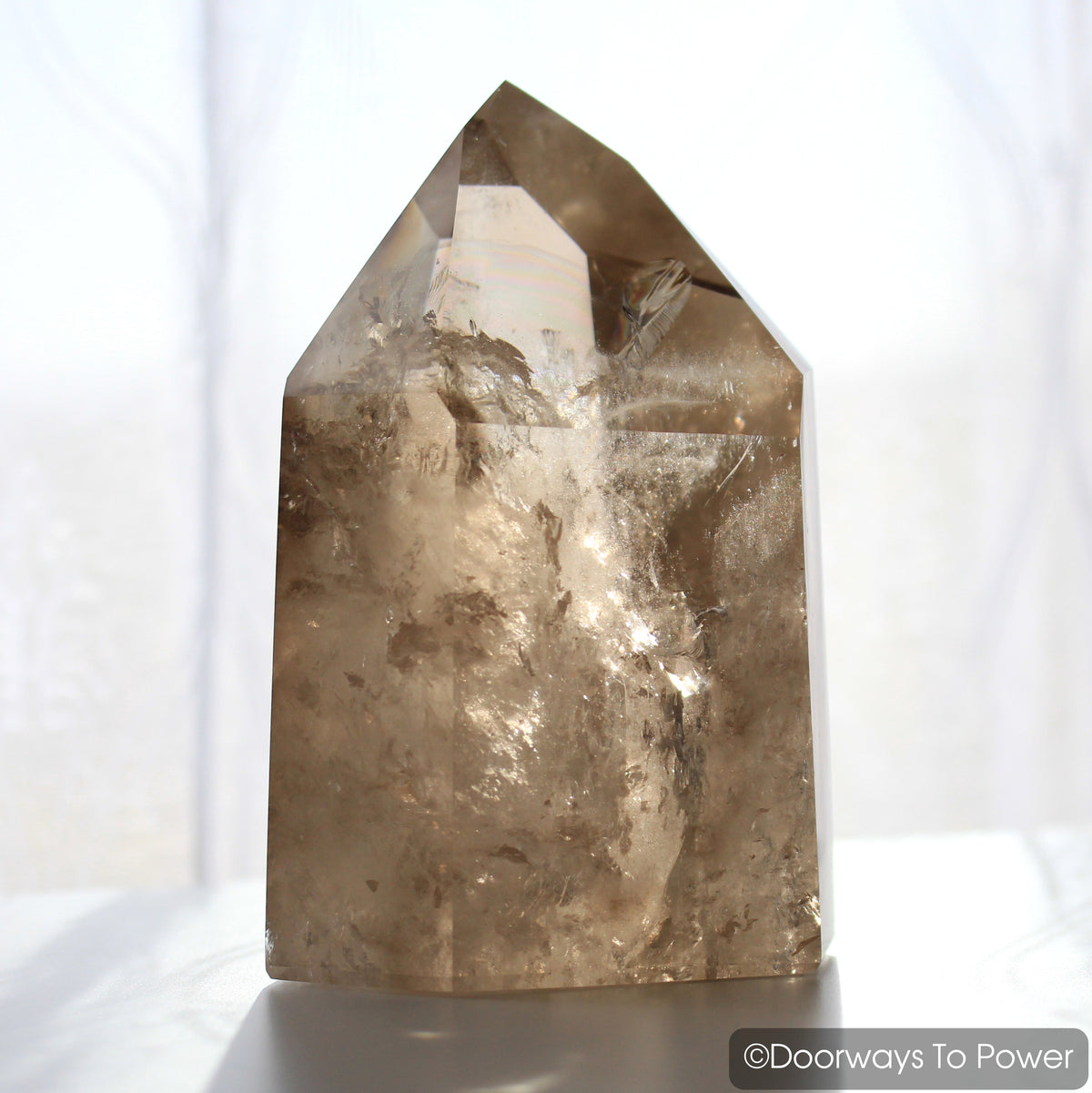 John of God Crystal Smoky Quartz Casa Crystal Altar Stone 