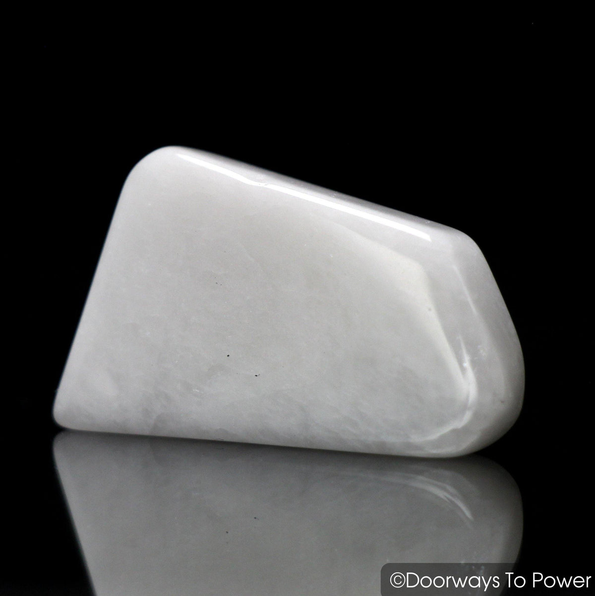 White Azeztulite Crystal Tumbled & Polished Gemstone