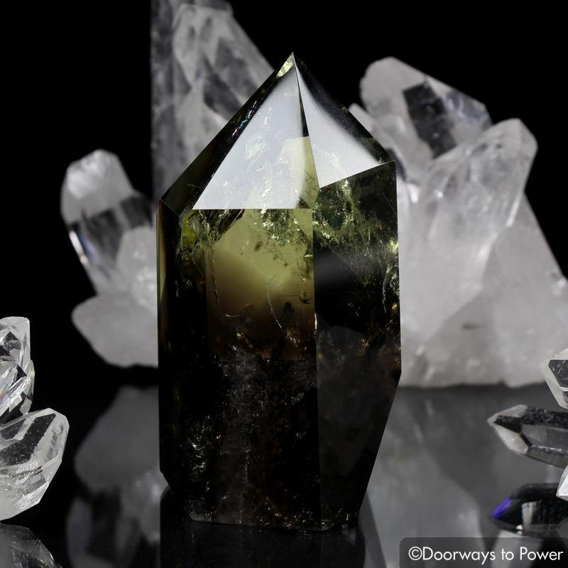 Citrine Smoky Phantom Quartz Isis Crystal w/ Rainbows