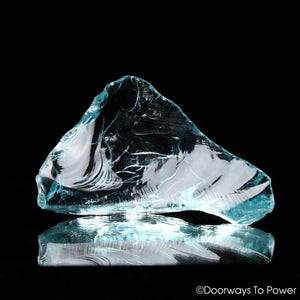 Aqua Lemuria Monatomic Andara Crystal Glass - Lady Nellie Andaras Mt Shasta