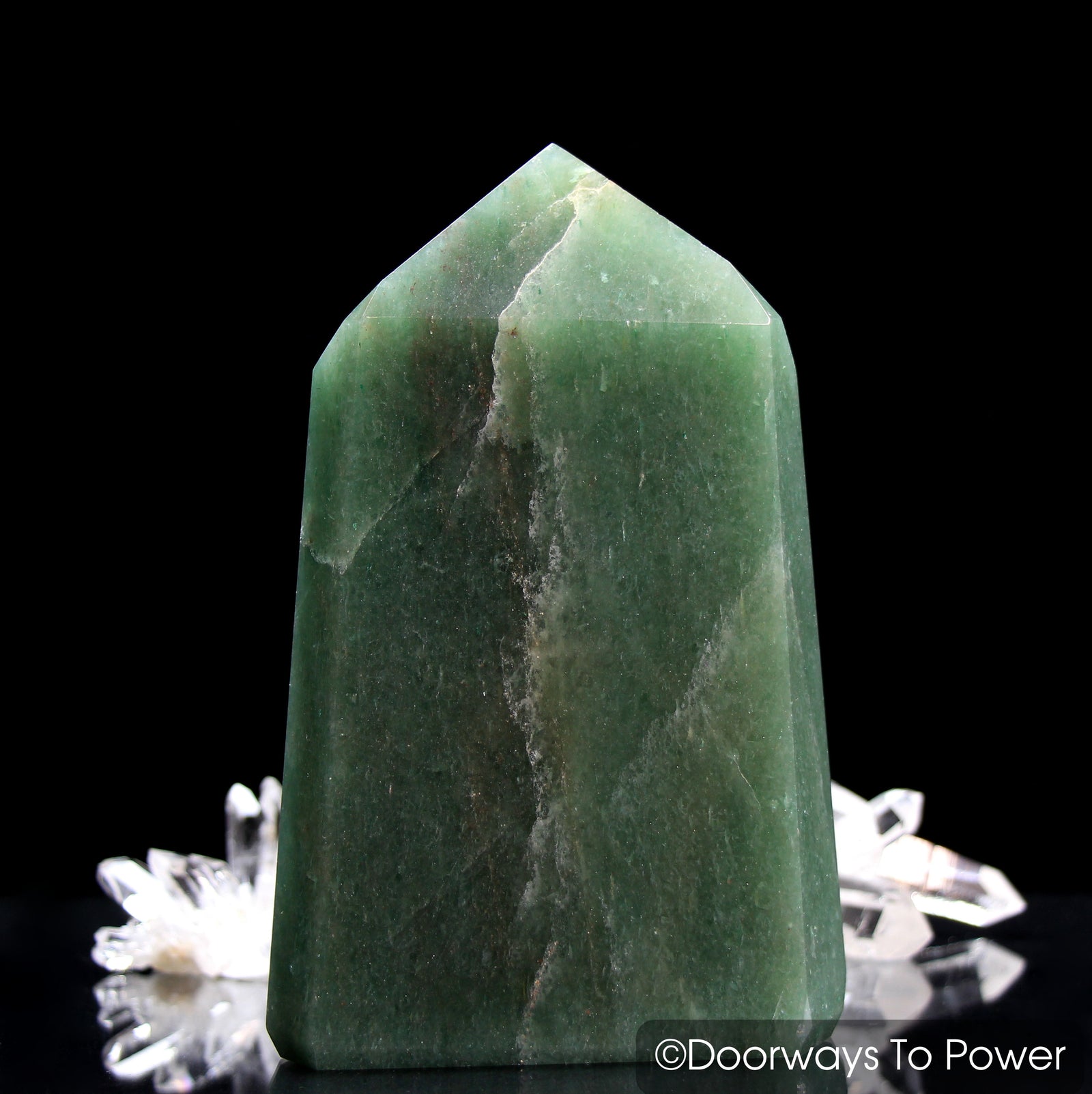 John of God Green Aventurine Manifest Spirit Prosperity Casa Crystal