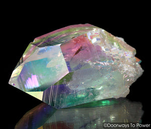 Angel Aura Lemurian Lightbrary Quartz Dow Record Keeper Crystal 