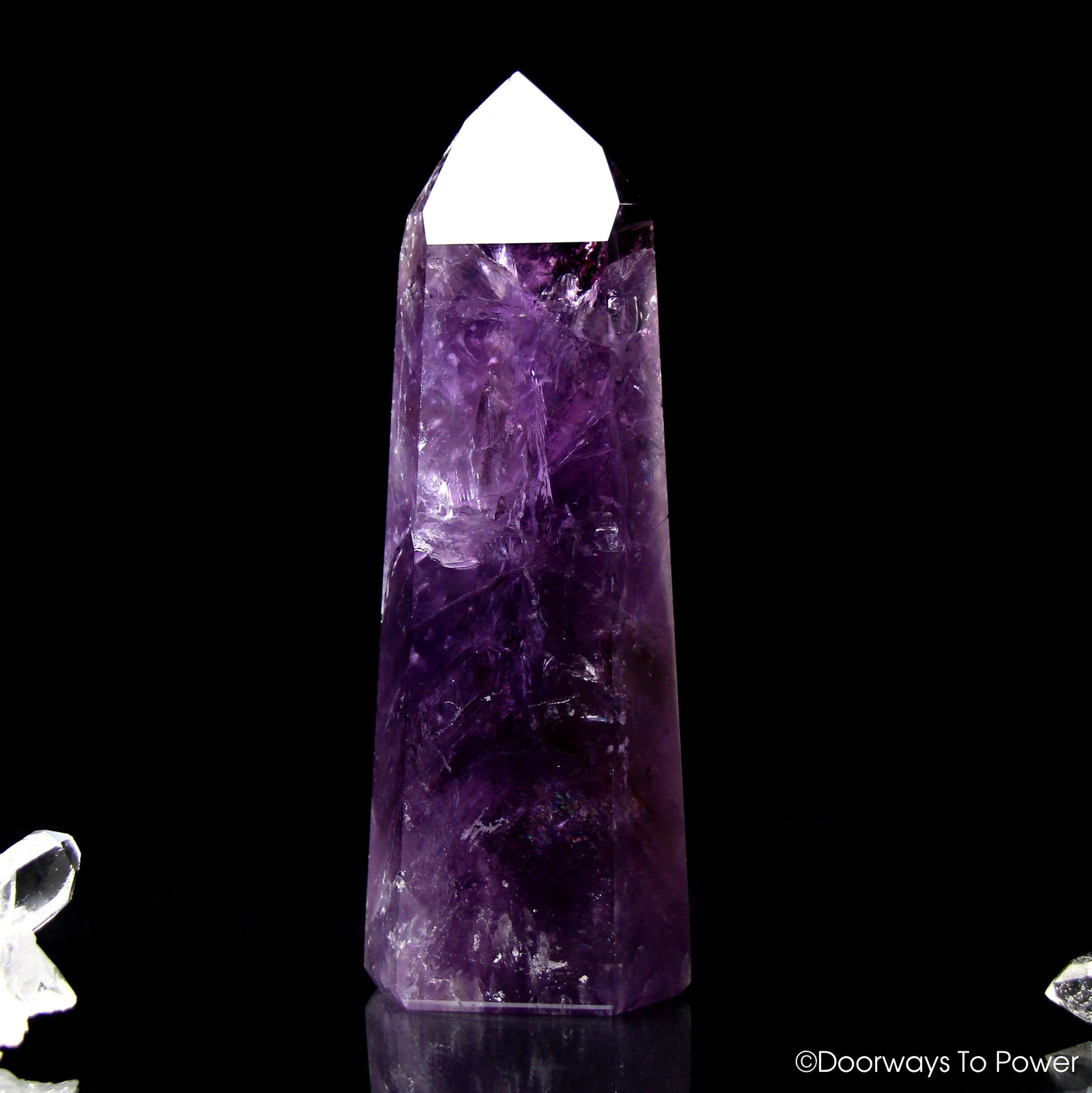 John of God Crystal Amethyst Quartz Temple Heart Dow